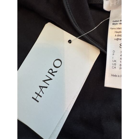 Hanro Cotton Seamless Black Tank NEW in Box Sz S - Picture 8 of 12